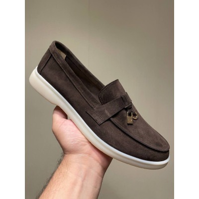 Лофери жіночі Loro Piana Beige Brown Лофери жіночі Loro Piana Beige Brown