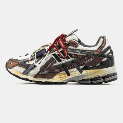 Кросівки 1906A Burgundy Grey Extreme Laces