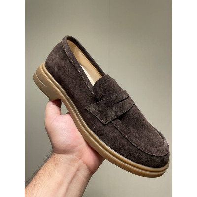 Жіночі мокасини Loro Piana Brown Жіночі мокасини Loro Piana Brown