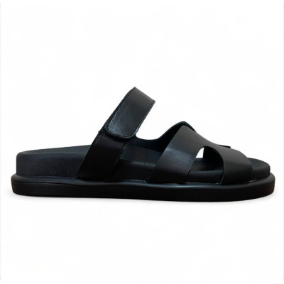 Жіночі шльопанці Hermes Black Жіночі шльопанці Hermes Black