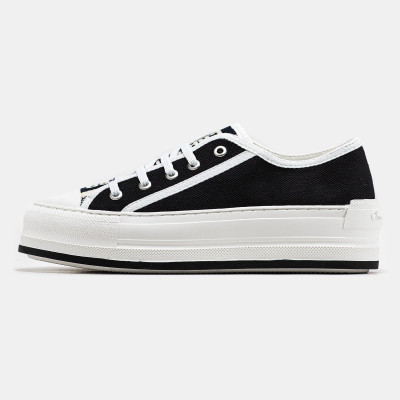 Кеди Christian Dior Walk'n' Dior Black White Platform
