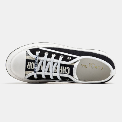 Кеди Christian Dior Walk'n' Dior Black White Platform