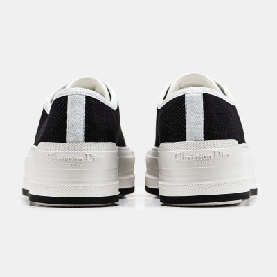 Кеди Christian Dior Walk'n' Dior Black White Platform