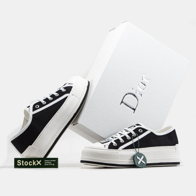 Кеди Christian Dior Walk'n' Dior Black White Platform